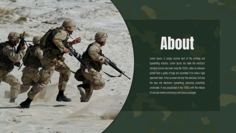 Free Army PowerPoint Template and Google Slides