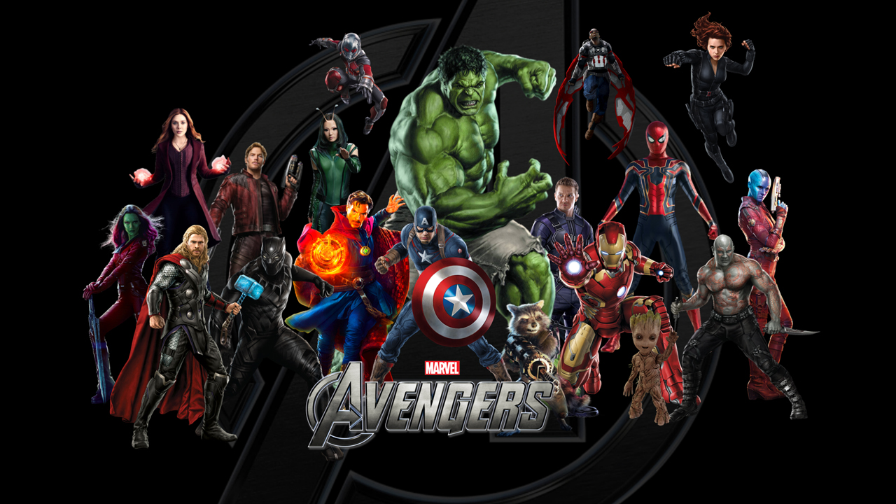 Free Animated Avengers Theme Template PowerPoint & Google Slides