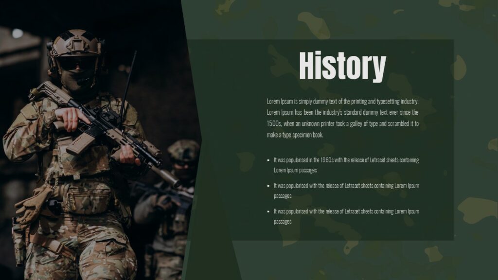 Free Army PowerPoint Template and Google Slides