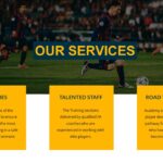 Our services page soccer theme