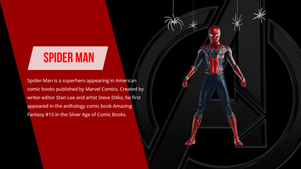 Spiderman style template