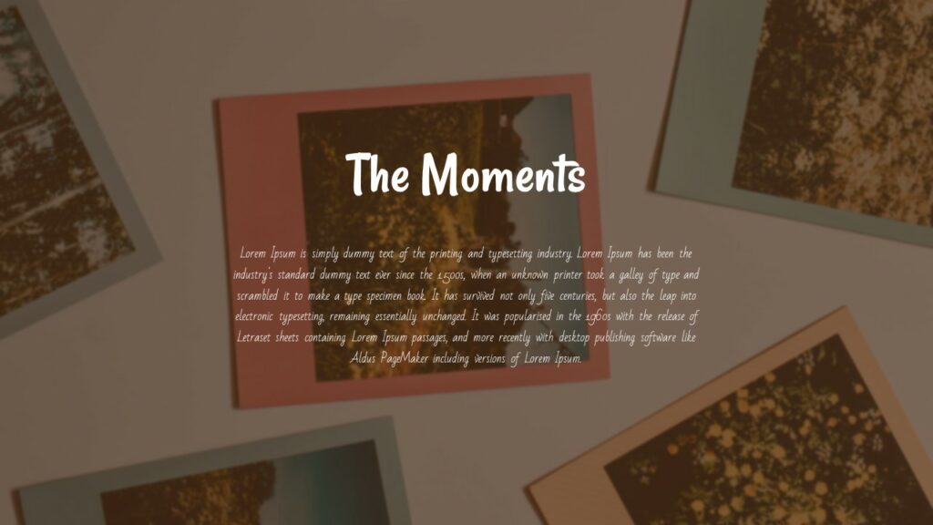The moments template