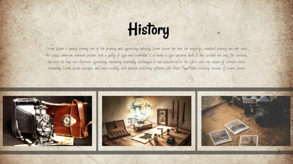 Free Google Slides Vintage Theme PowerPoint Template