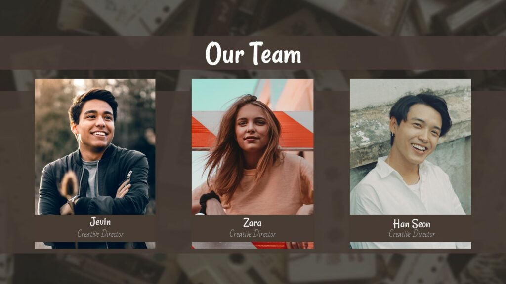 our team template