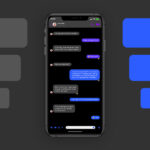 dark theme iPhone text message