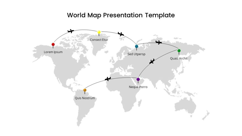 flight route map template