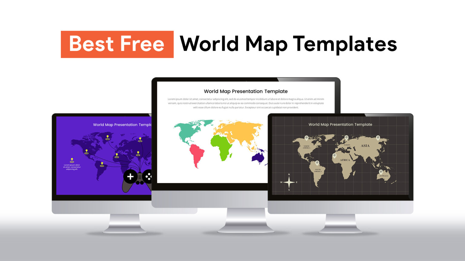 Best Free World Map Templates on the Web
