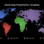 dark theme world map infographic
