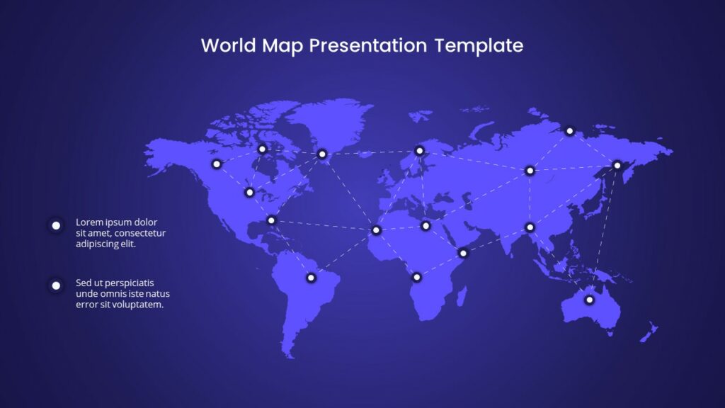 World map outline template 