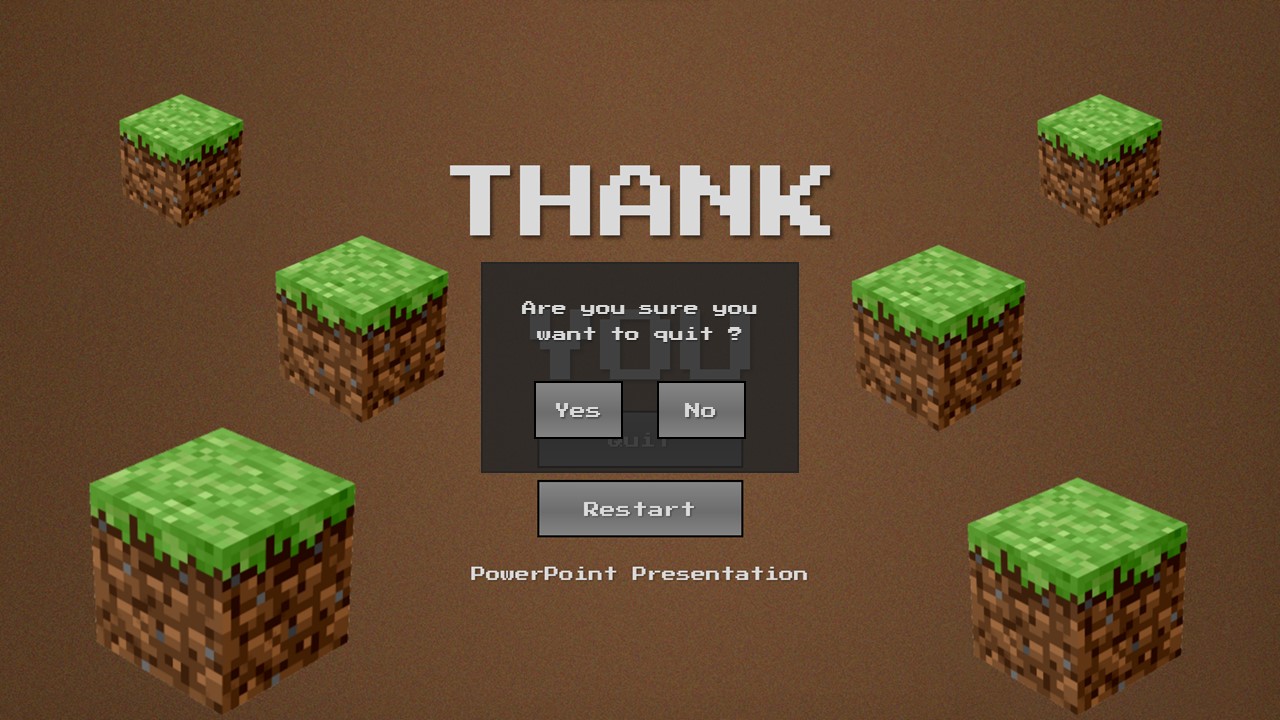 Minecraft presentation template