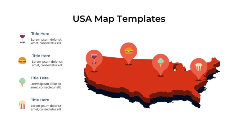 3D Usa Map