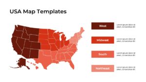 Free Editable USA Map with States PowerPoint & Google Slides