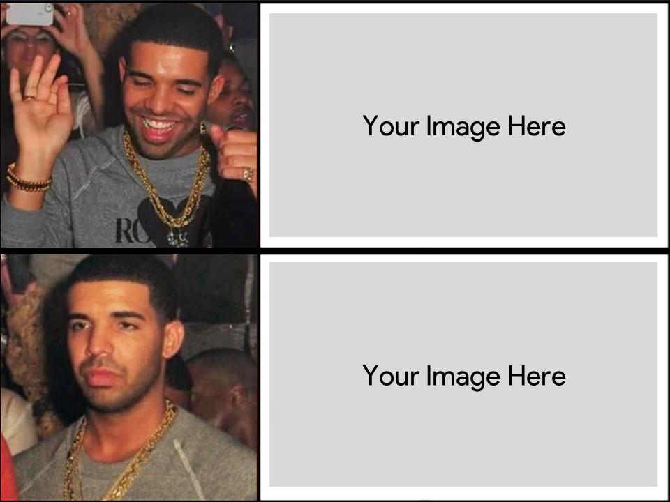 Free Drake Meme Template PowerPoint and Google Slides