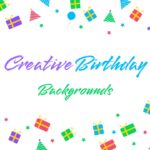 Fondos creativos de feliz cumpleaños