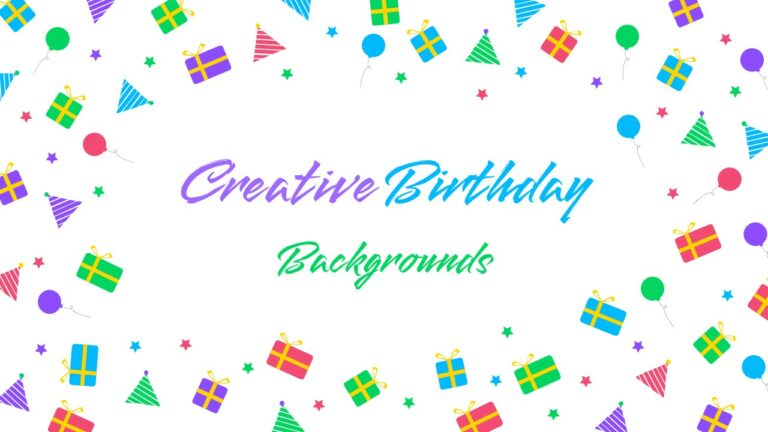 Creative happy birthday backgrounds