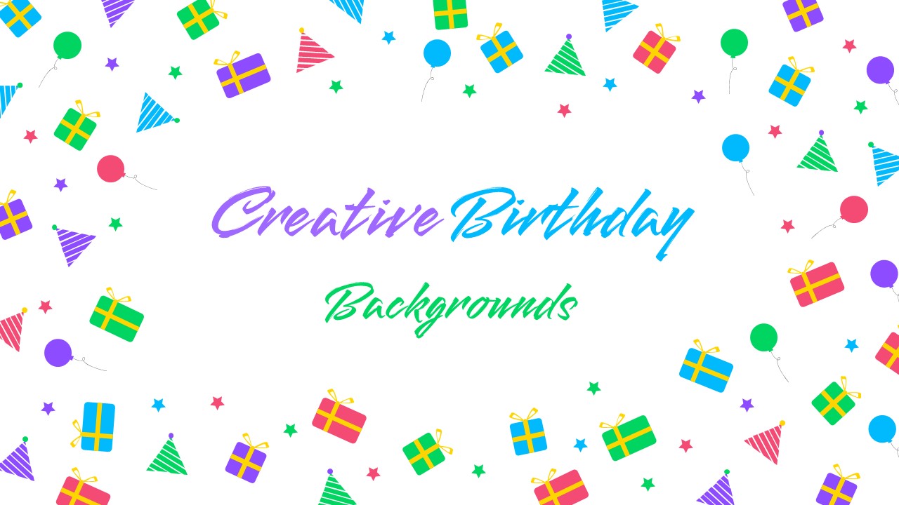 Creative happy birthday backgrounds