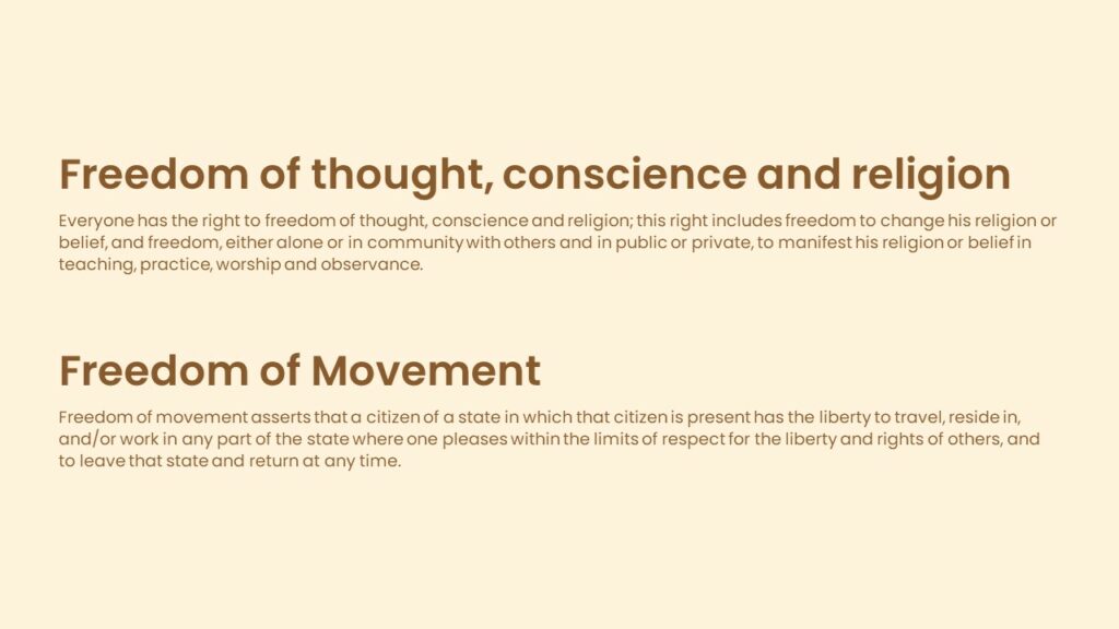 freedom of movement