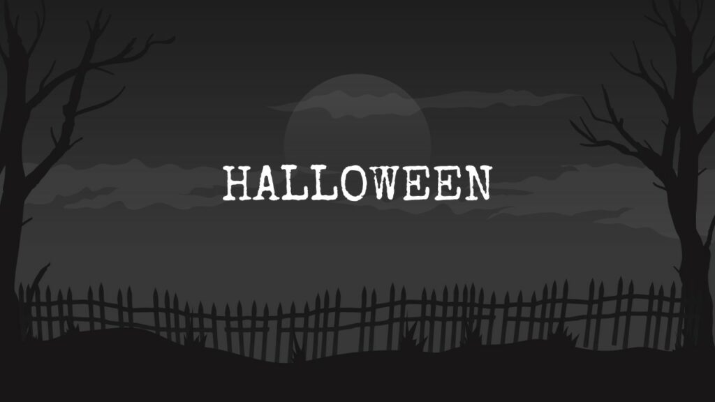Free Spooky Dark Halloween PowerPoint Template