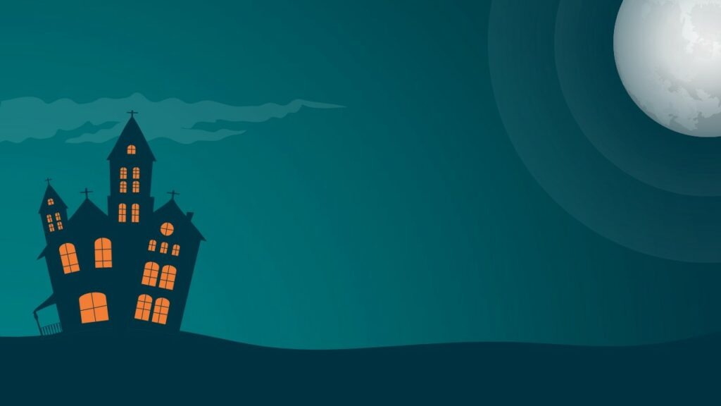 scary house background