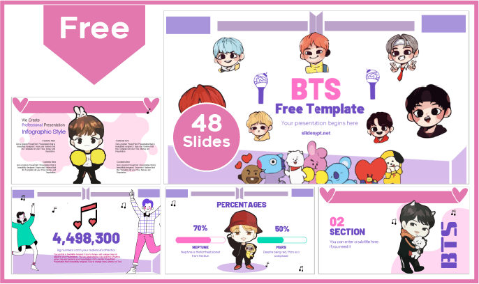 Free Kawaii BTS template