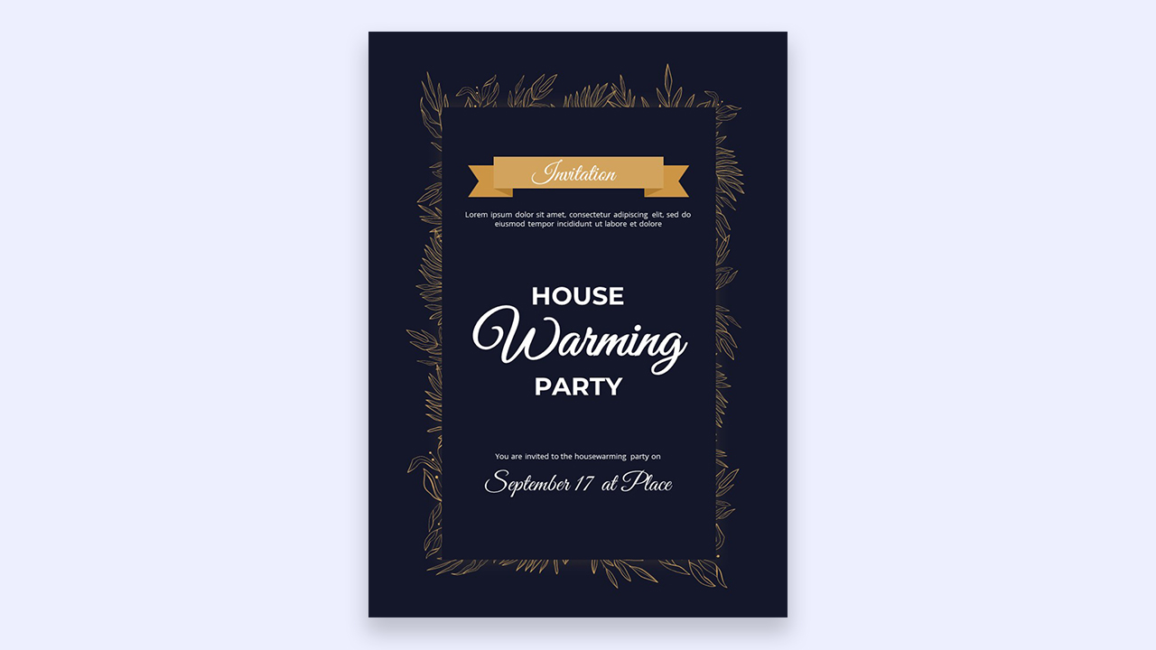 House warming party invitation