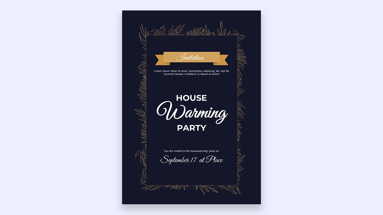 House warming party invitation