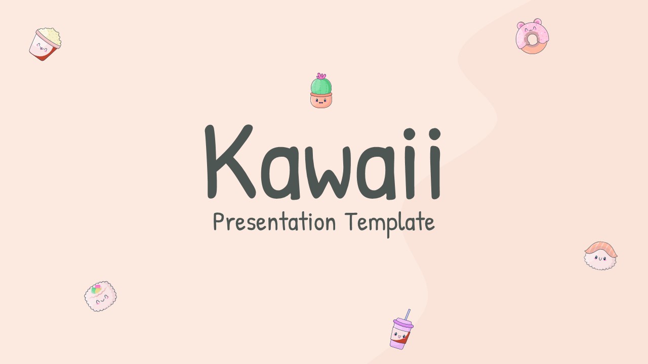 free kawaii google slides theme
