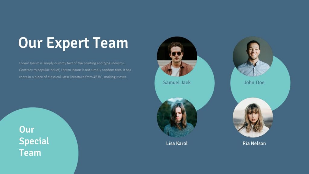 Our team template