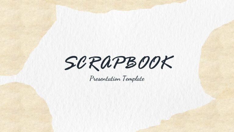 Scrapbook presentation template