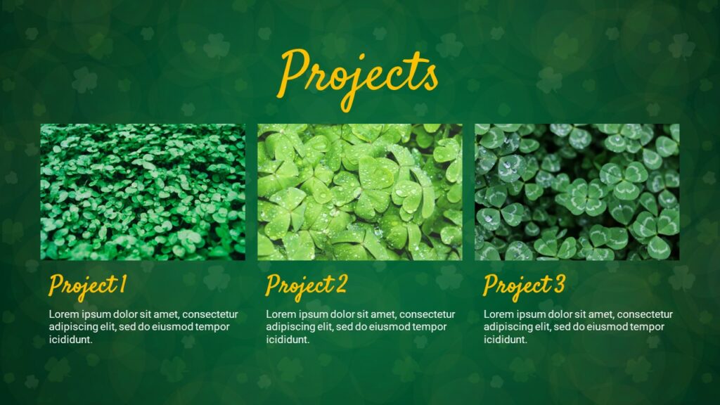 shamrock projects template