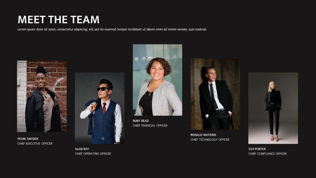 Meet The Team Powerpoint Template Free Download