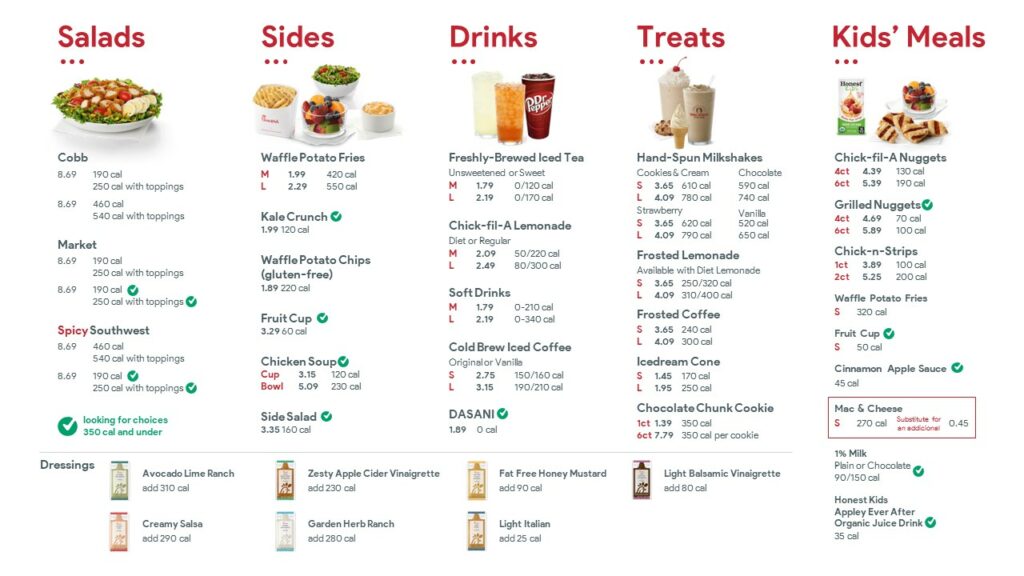 Free Chick Fil A Menu Template PowerPoint & Google Slides