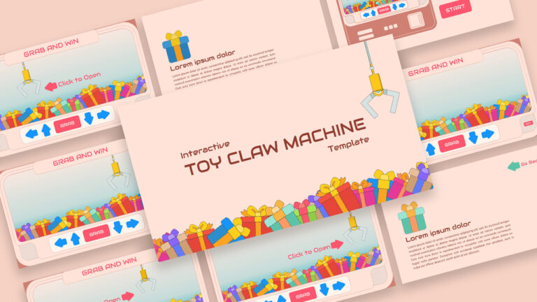 Free Interactive toy claw machine template