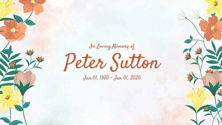 Free In Loving Memory Of PowerPoint Template And Google Slides