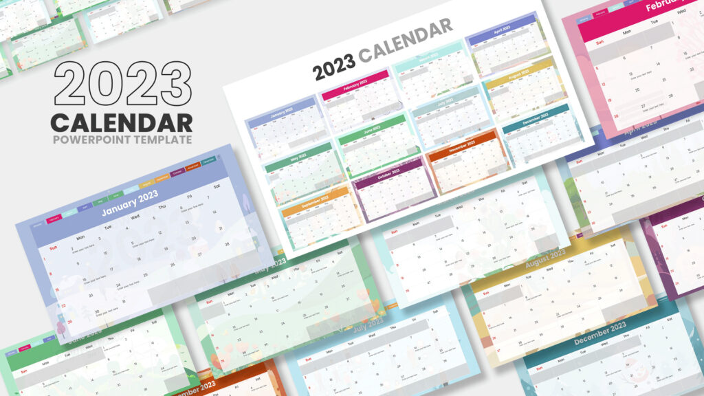 Interactive 2023 calendar