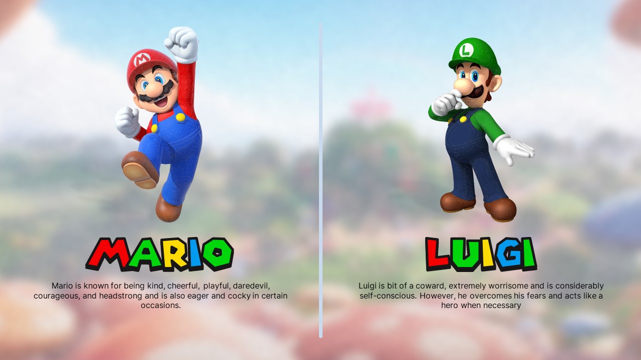 Mario Luigi slide