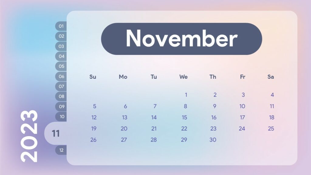 november 2023 calendar