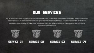 Free Transformers template PowerPoint & Google Slides