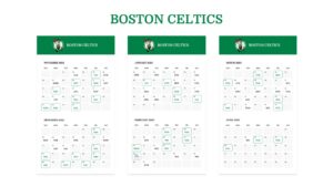 Free Boston Celtics Schedule