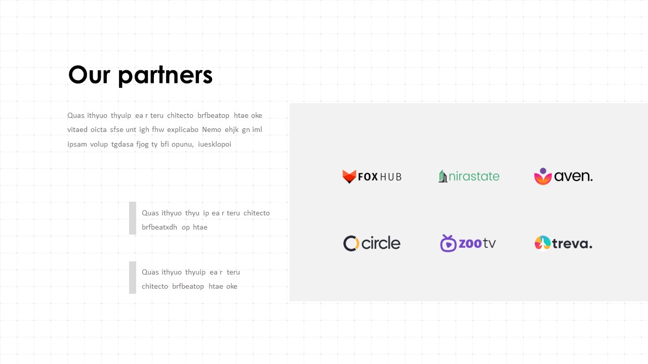 our partners template
