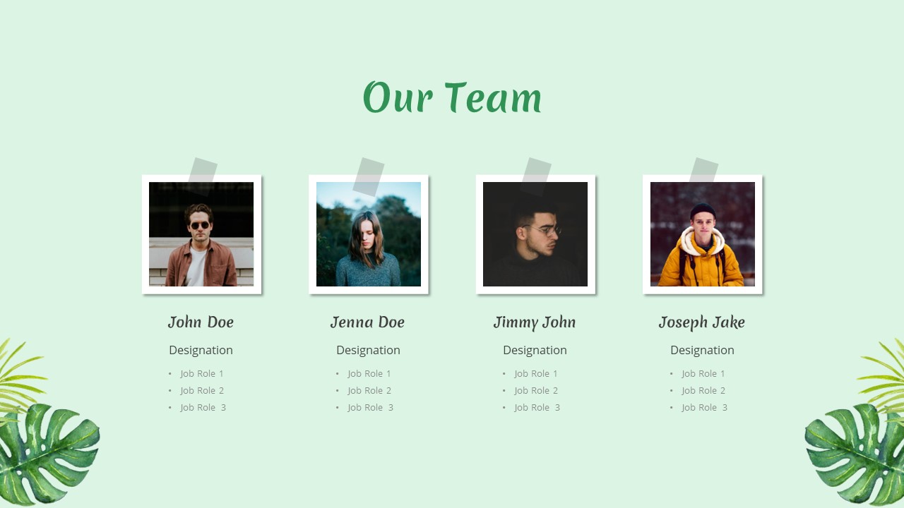 Our team template