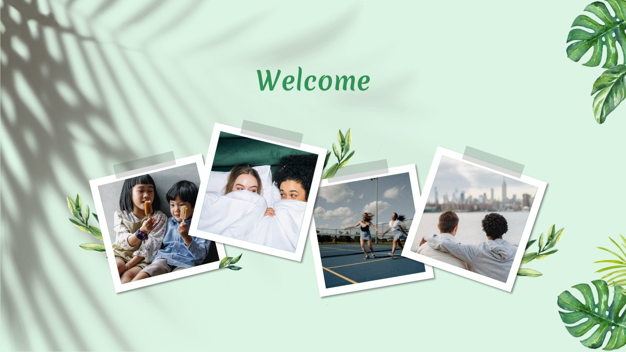polaroid welcome template