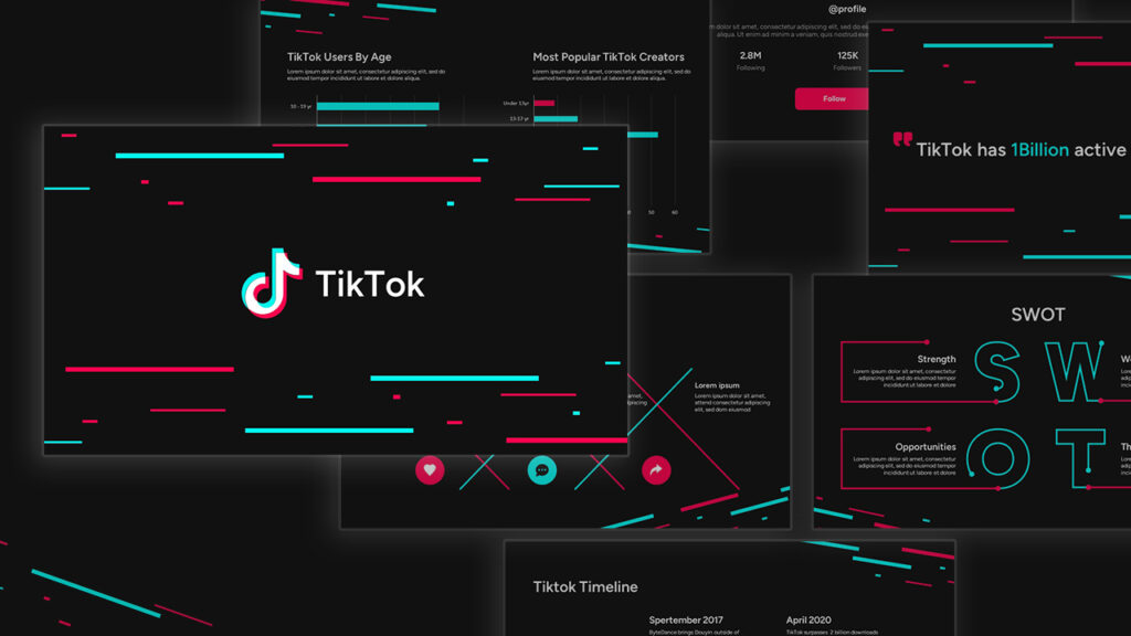 Tik Tok Google Slides Template Printable Word Searches