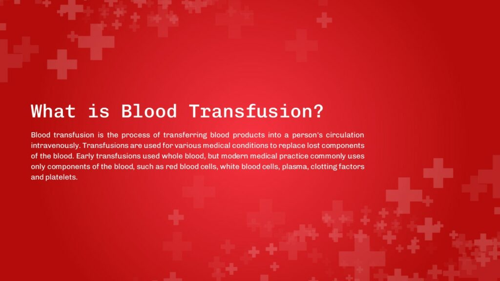 Free Blood Transfusion PPT Template & Google Slides