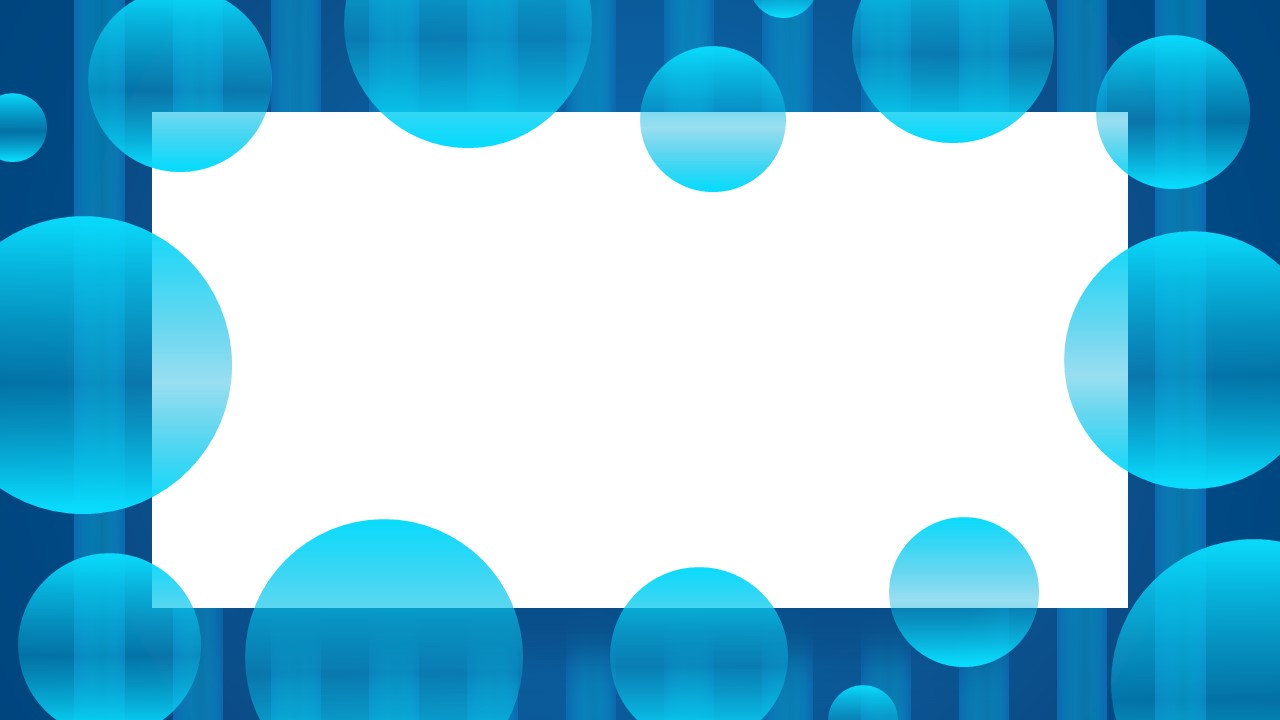 blue bubble frame background
