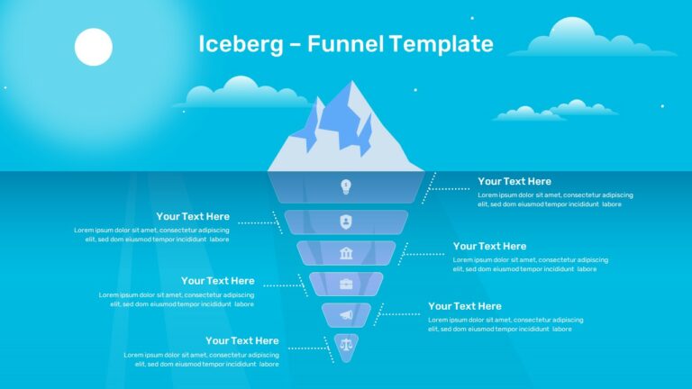 Free Google Slides Funnel Iceberg PowerPoint Template