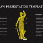 dark theme law ppt template