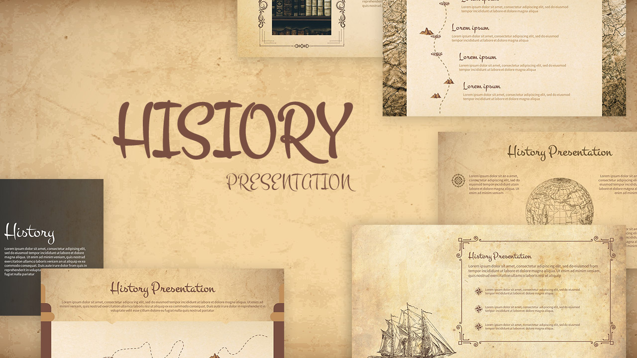 history presentation google slides template