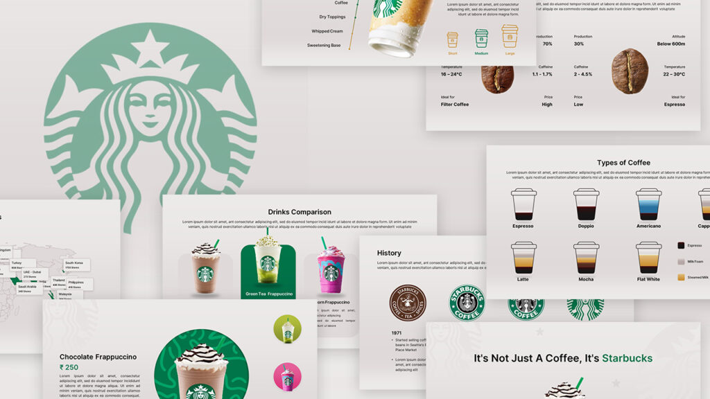 Free Animated Starbucks PowerPoint Template & Google Slides