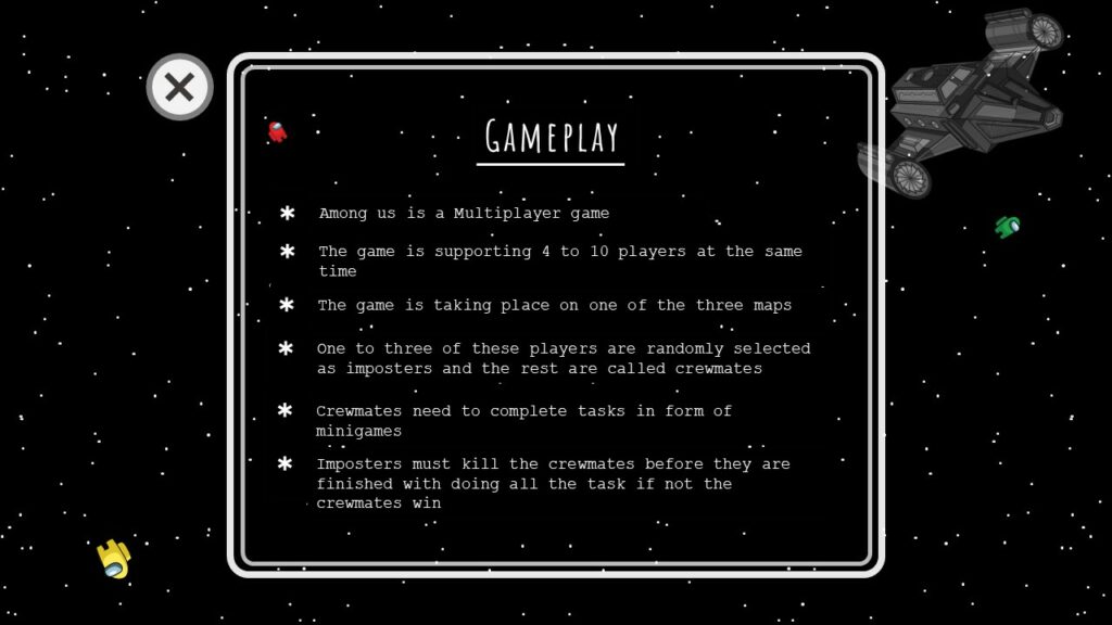 Free Among Us Game Template